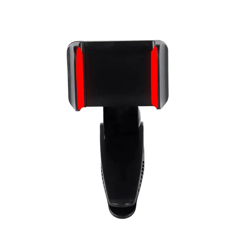 Инновационный Универсальный Безопасный Солнцезащитный козырек автомобильный держатель для телефона Автомобильный держатель для навигации крепление на зеркале ручка для мобильного телефона - Цвет: Red
