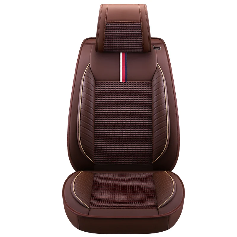 Version A OUMANU ice silk автомобильный чехол для Ford fusion Focus 2 3 Fushion mondeo Fiesta Edge Исследуйте автомобильное Kuga аксессуары - Название цвета: Version A
