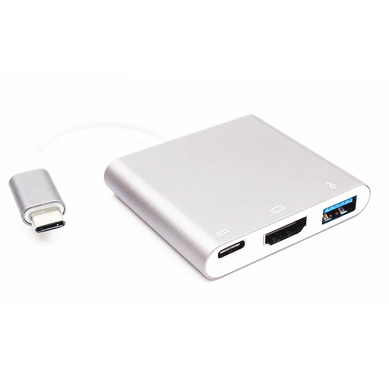 4K USBC 3,1 концентратор конвертер USB C Тип USB 3,0/HDMI/type C Женский зарядное устройство AV адаптер для Macbook/Dell XPS 13/Matebook ноутбуков