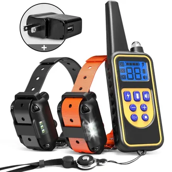 

800M Remote Dog Shock Collar Waterproof and Rechargeable Dog Training Collar