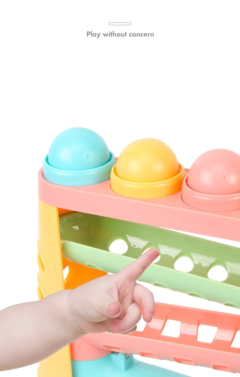 Beiens Baby Beat игрушки звук стучит Beat Мячи Детские ранние образовательные математические игрушки Красочные ударные Мячи подарки для детей