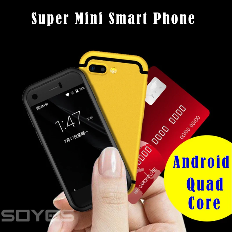 Милый! Супер Мини Android смартфон SOYES 7S 8S i8 MTK четырехъядерный 1GB+ 8GB 5.0MP Dual SIM мобильный телефон X redmi красный цвет