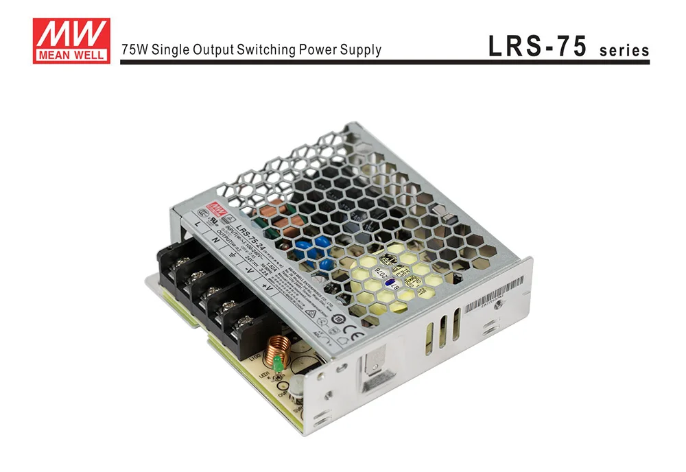 Meanwell Switching Power Supply, 12V, 6A, 24V,