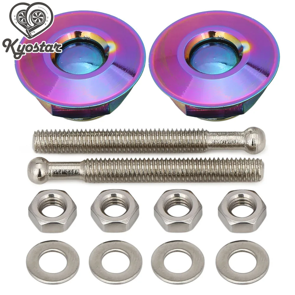 Universal JDM Car Bumper Quick Release Quick Pins Push Button Billet