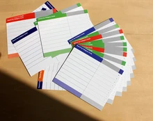 20 Sheets File Tab Card Label Document Catalog Assorted Color Blank Index Tag For Office Liberary