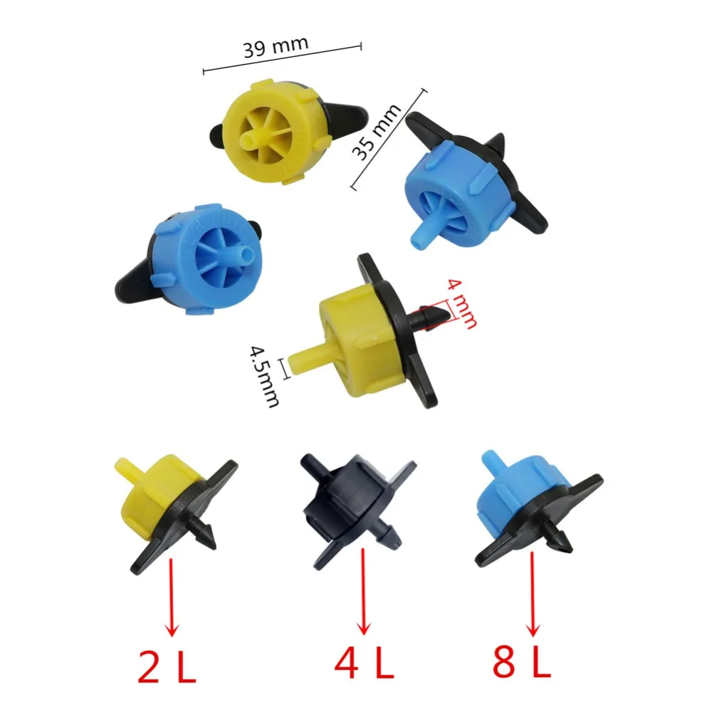 10 комплектов комплект для капельницы+ 1 шт. 3 мм Дырокол 2L/4L/8L компенсация давления капельница сельскохозяйственный парник капельного орошения комплект