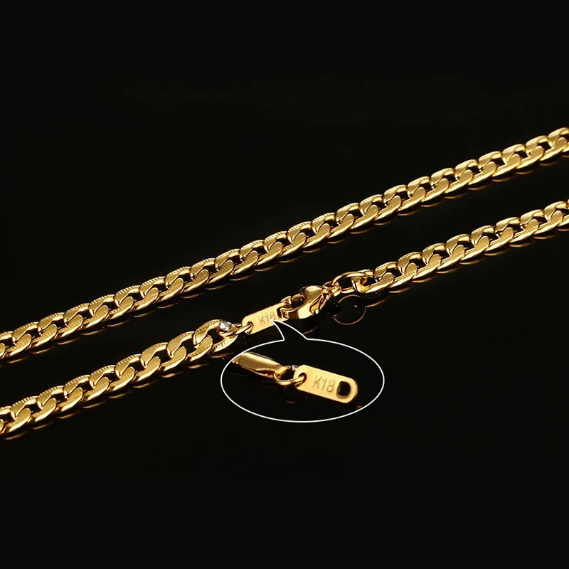 Meaeguet Золотая змея/коробка/Висячие/панцирные/плоские/крученые ожерелья с штампом для мужчин и женщин цепочка из нержавеющей стали 24 дюйма