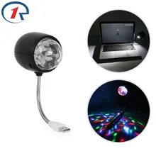 Zjright 2 в 1 USB RGB свет этапа партия DJ КТВ Бар Белый светодиод хрустальный шар, настольная лампа домашнего освещения портативный красочные огни