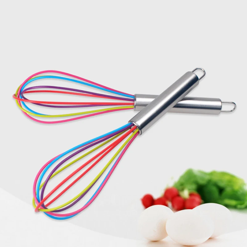 

Silicone Egg Beaters Kitchen Tools Hand Egg Mixer Cooking Foamer Wisk Cook Blender Milk Cream Butter Whisk Mixer Stiring tools