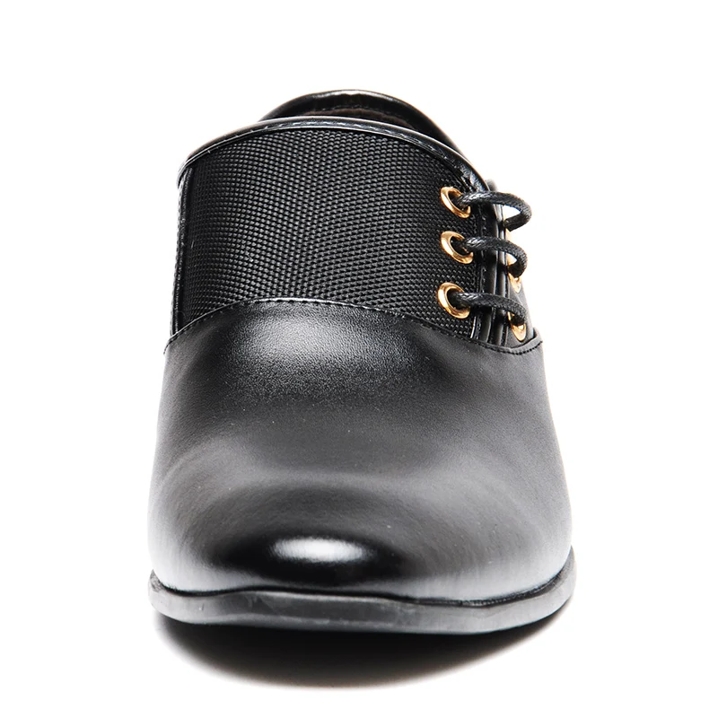 Размера плюс размер 38-47(Европа); элегантные кожаные Для мужчин Оксфорд, Повседневное простые Мужские модельные туфли, высокое качество Мужские туфли-оксфорды из натуральной кожи