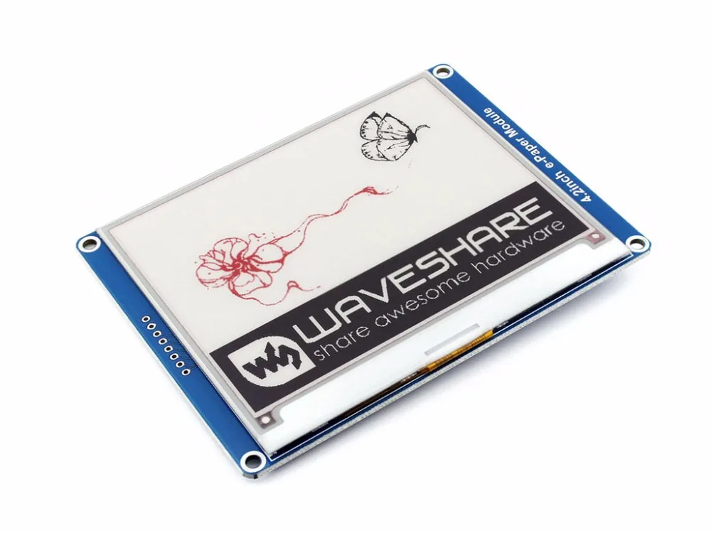 Waveshare 4 2 ''E Ink модуль дисплея 400*300. Электронная бумага дюйма три цвета: красный