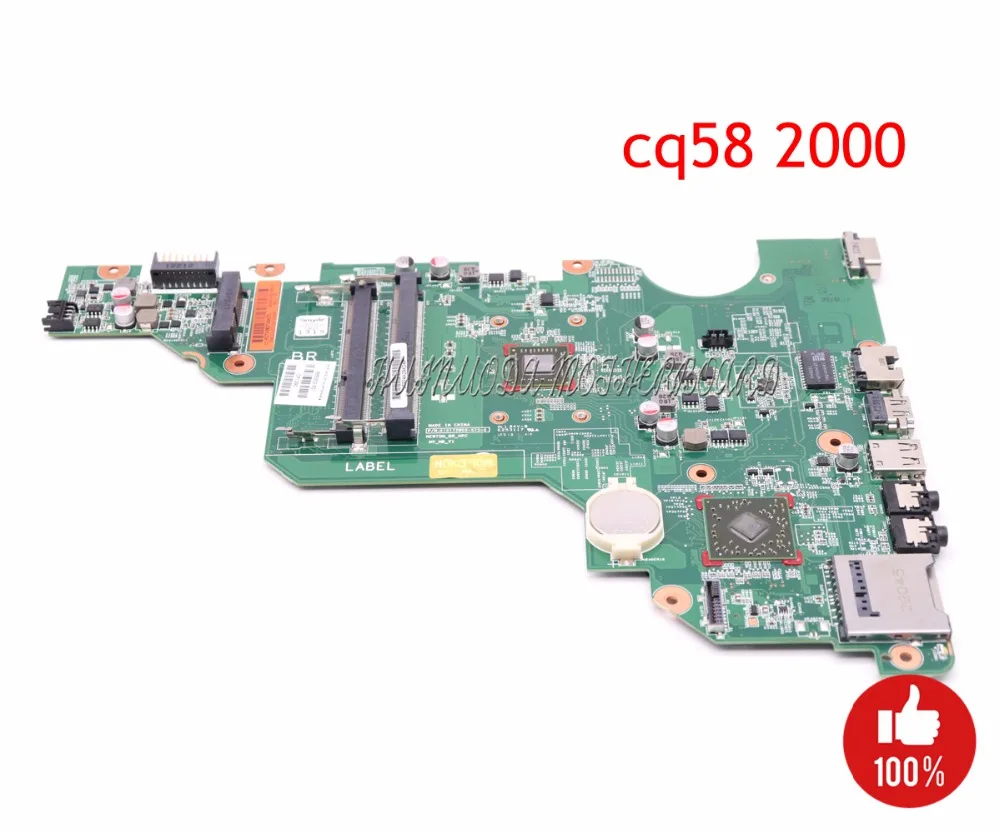Материнская плата NOKOTION 688303 501 001 для ноутбука HP Compaq 2000 CQ58 PN 010172W00 600 G материнская