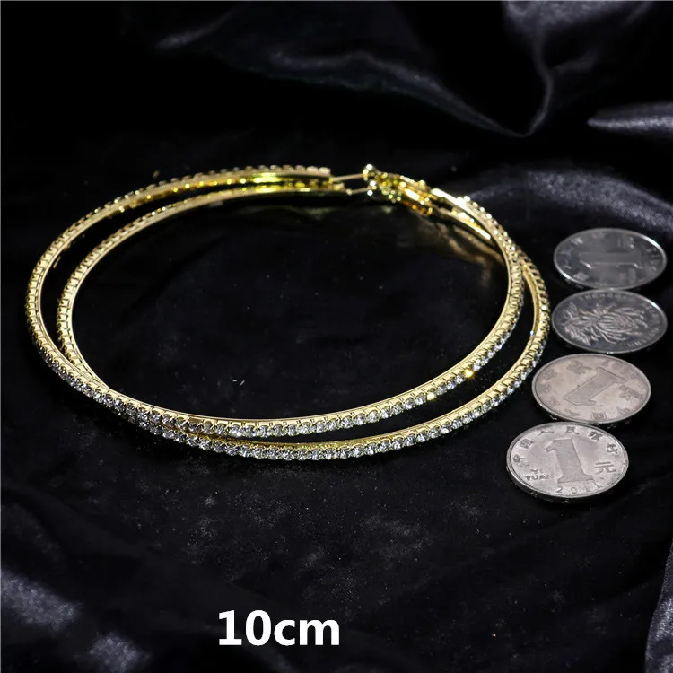 Большие серьги-кольца 10 см, серьги-кольца для женщин, серебряные, золотые, большие круглые кольца, большие кольца Brinco Argola Grande Ringetjes Oorbellen
