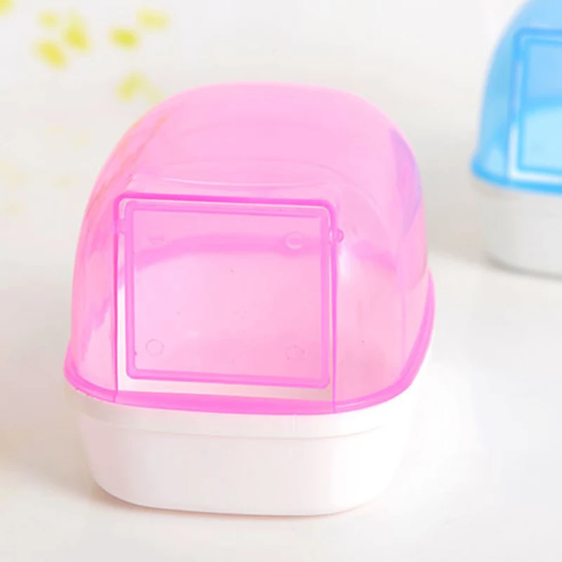 

Small Animal Hamster Sauna Sand Bath Room Bathing Sauna Potty Toilet Plastic New