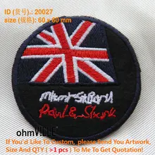 Великобритания Флаг Патч Вышивка Англии Вышитые Патчи Пользовательские Знак Великобритании Gbr Аппликация Для Одежды 20027
