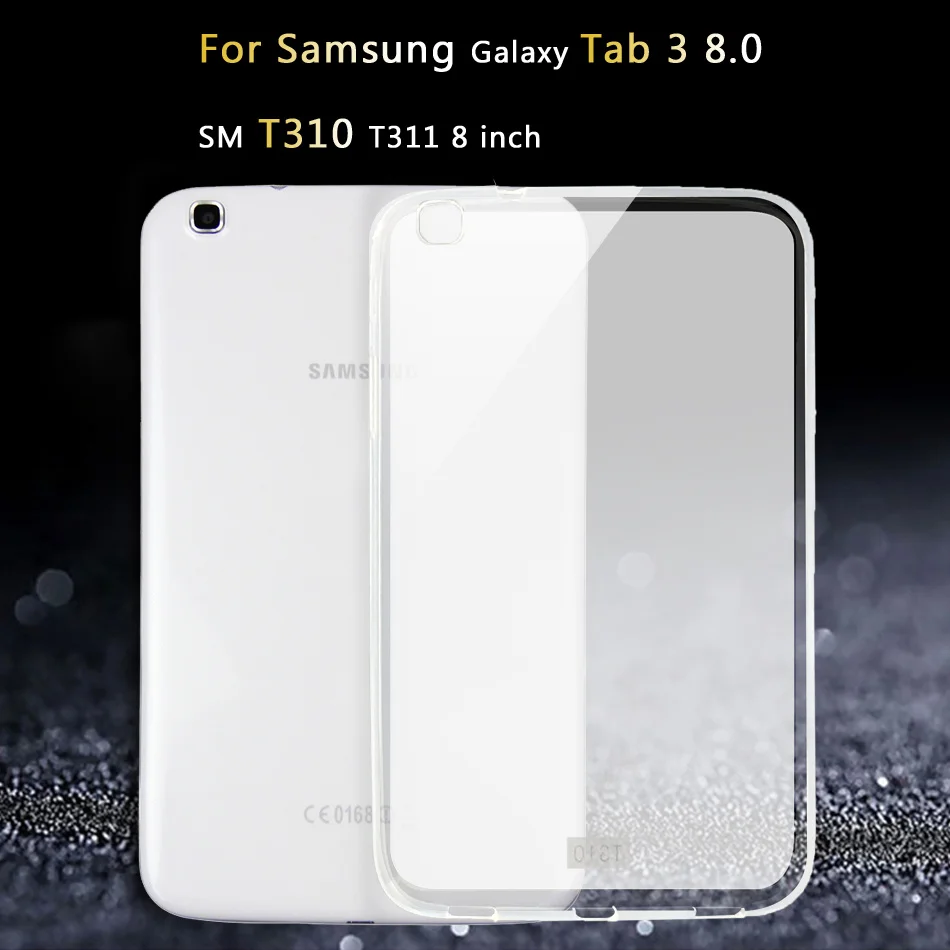 Планшетный чехол для samsung Galaxy Tab 2 3 4 Lite 7,0 8,0 10,1 SM T311 T530 T230 T110 T211 GT P5200 P5100 силиконовый мягкий чехол - Цвет: Tab 3 8.0 T310