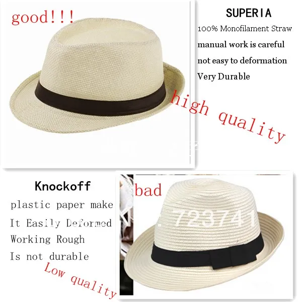 Модная летняя шляпа для женщин и мужчин, джазовые шапки Панама Мужская Гангстерская шляпа, Пляжная соломенная Солнцезащитная шляпа с резинкой