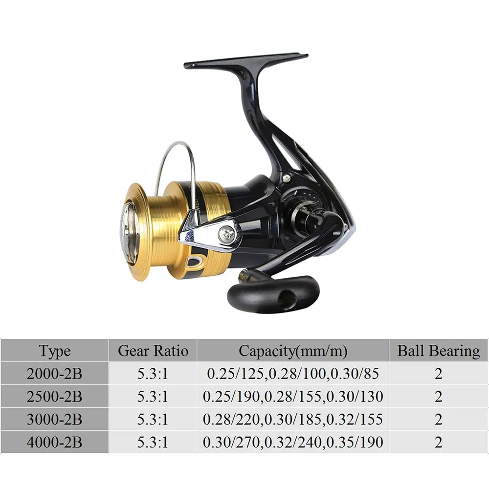 Катушка спиннинга DAIWA SWEEPFIRE 2000/2500/3000/4000 2BB/5 3: 1/2 6 кг|Рыболовные катушки| |