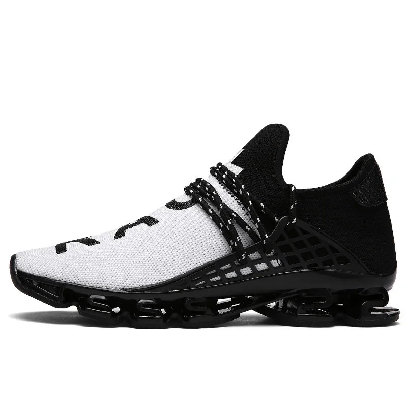 

Men's Sport Running Shoes Women 2018 Lace-up Exercise Couple Sneakers Breathable Mesh Letter Shoes Size 36-46 Sneakers for Men