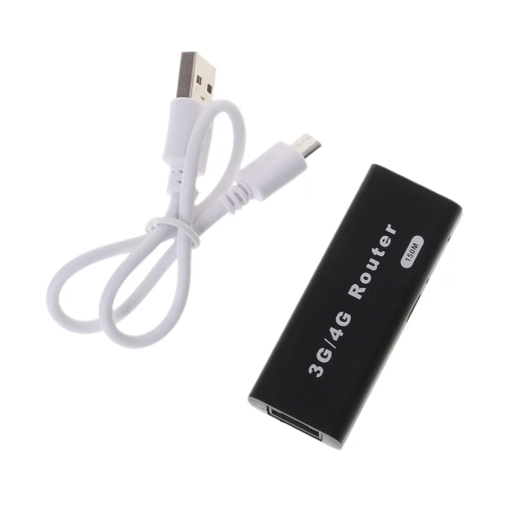 Mini Portable 3G//4G WiFi Hotspot 802.11b//g//n 150Mbps RJ45 USB Wireless Router