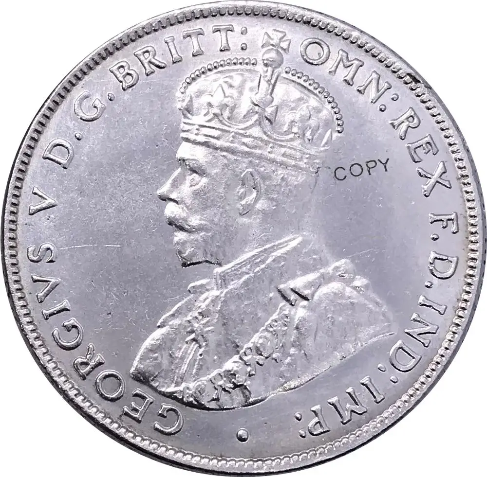

1926 India 1 One Rupee George V King Emperor Cupronickel Plated Silver Collectibles Copy Coin