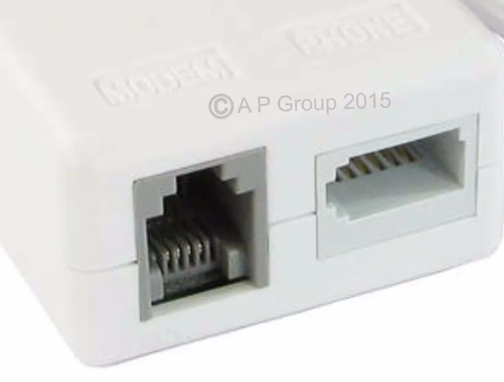 ADSL/ADSL2+ микрофильтр интернет широкополосный микро фильтр сплиттер с кабельным проводом