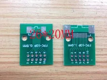Бесплатная доставка FPC 10pin transfer доска FFC 2.54 DIP-TFT LCD панели 1 мм 0.5 мм шаг ПЕЧАТНОЙ ПЛАТЫ двойной стороны