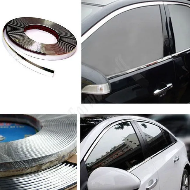36-15MM-Universal-CHROME-font-b-TRIM-b-font-font-b-MOLDING-b-font-STRIP-GRILL