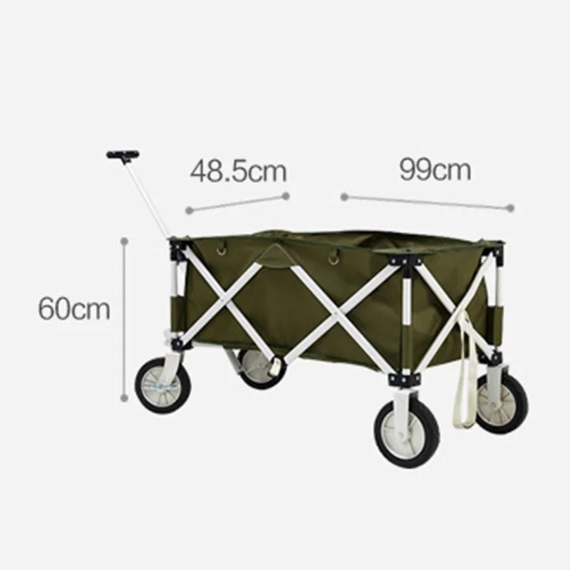 Открытый Портативный 4 колеса кемпинг тележка пляж прицеп с тормозным колодкой ремень PU колесо может для 80 кг Топ детская коляска тележки для покупок