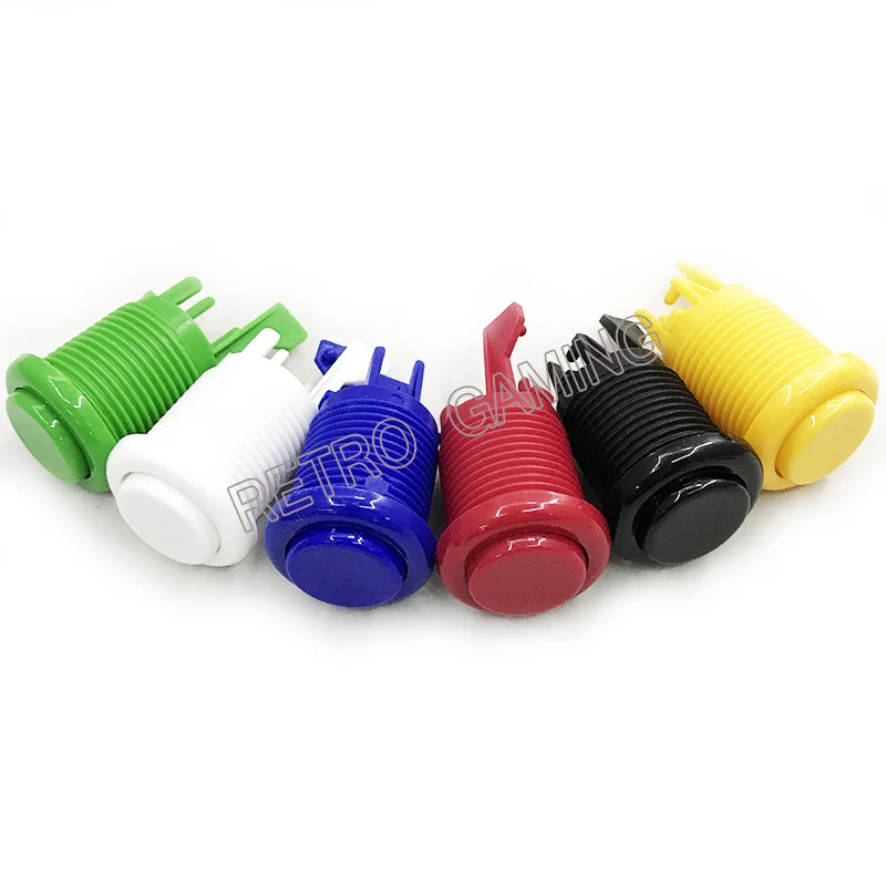 US $105.90 600pcs short version American Push Button without Microswitch 6 Colors for DIY Arcade Parts Jamma game Cabinet machine