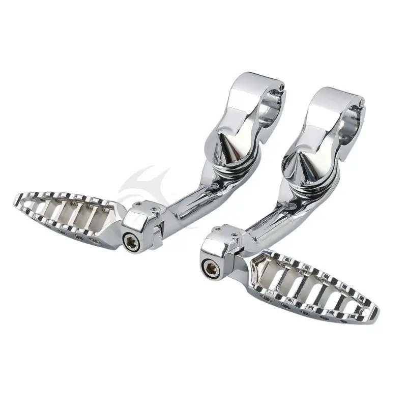 Педали для ног 1,2" длинное Угловое регулируемое крепление для Harley Touring FLHR два цвета