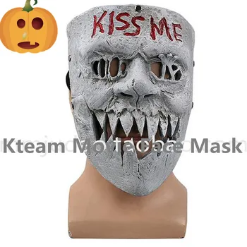 

Hot Sale Movie The Purge 3 Masks Kiss Me Mask Cosplay Halloween Horror Mask Election Year Mask Halloween Party Props Full Face