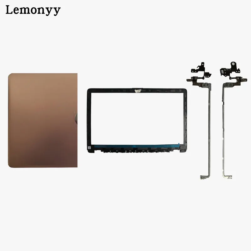 Корпус ноутбука для hp 15-DA 15-DB 15-da0012dx 15-da0014dx 15-da0061nr lcd верхняя крышка/lcd передняя рамка/петли крышки - Цвет: Rose gold  B hinges