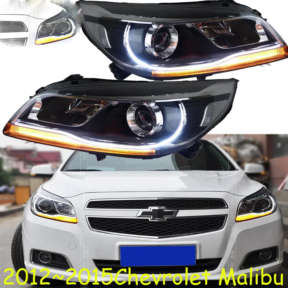 Автомобильный Стайлинг для chevrolet фара Malibu 2012 2013 год DRL Биксеноновая линза HI LO габаритный, СВЧ противотуманная фара светодиодный фонарь