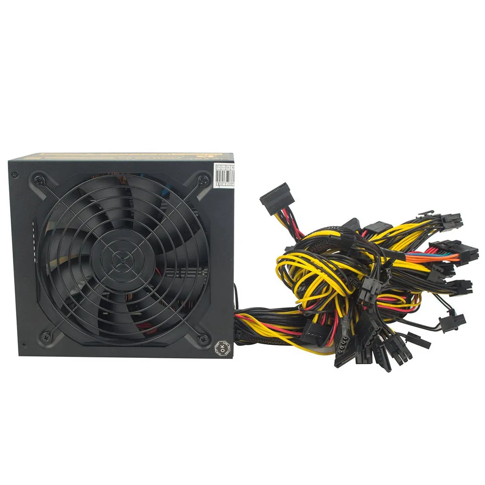 1600 واط الكمبيوتر آلة التعدين التعدين الطاقة psu ل atx atx امدادات الطاقة دعم 6 أجزاء بطاقة الرسومات gpu مينر antminer