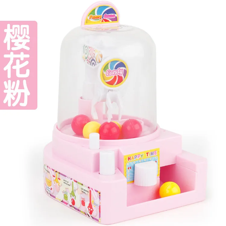 Пластиковый шар захватывающая игра конфеты портативная машина для детей обучающая для экшн-координационной легкой рекреационной машины - Цвет: Pink