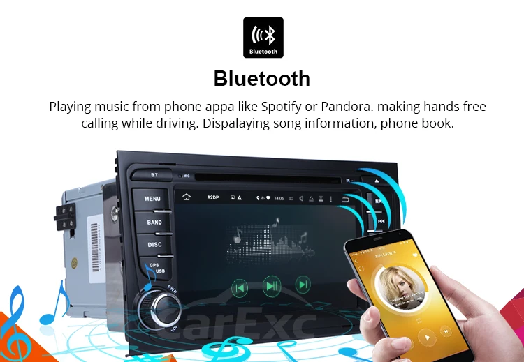 Cheap 7 Inch Android  9.0 Car DVD Player For Audi/A4/S4 2002-2008 With Canbus Wifi FM/AM GPS Radio Multimedia Screen Navi Carplay 3