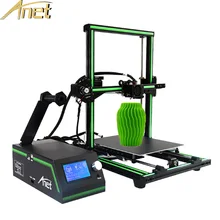 Новые Анет E10 легко собрать Desktop 3D-принтеры комплект высокого качества RepRap Prusa i3 3D принтер Наборы DIY 12864 ЖК-дисплей Экран + карты памяти