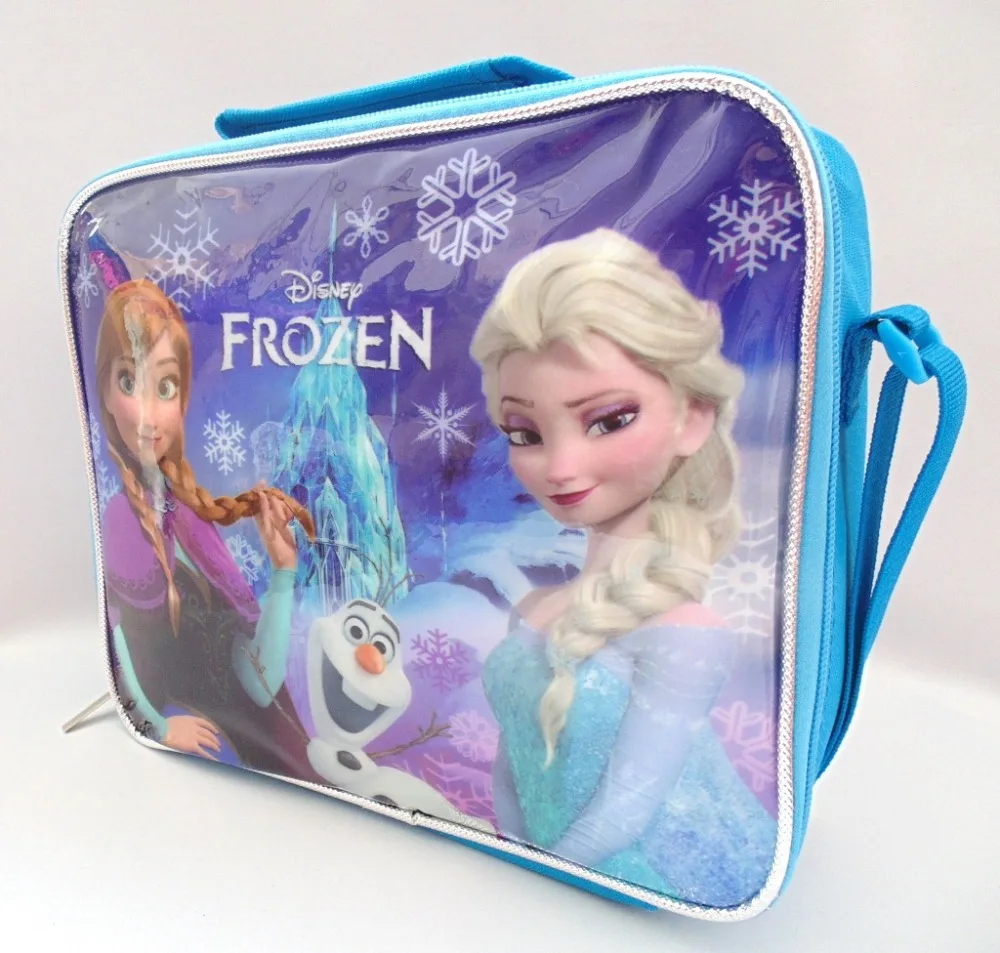 Disney Frozen мультфильм детей Эльза Анна Студенческая сумка для термоса коробка плеча Сумка для пикника пакет для ланча бэнто коробка для