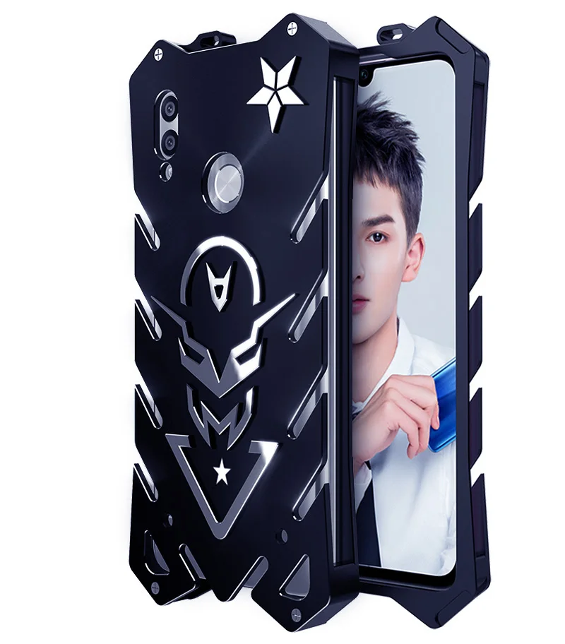 

Simon Case For Huawei Honor 10 Lite THOR IRONMAN Shockproof Armor Heavy Metal Back Cover Frame Anti-knock Bumper Powerful Case