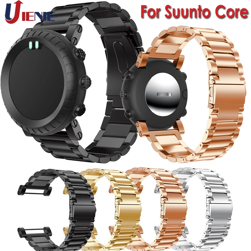 Stainless Steel Watch Band Strap for Suunto Core Smart Watch Bracelet Wristband lLuxury Replacement Watchband for Suunto Core