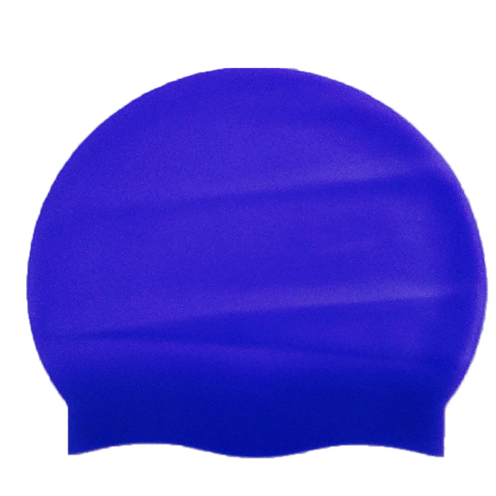 Профессиональные силиконовые эластичные водонепроницаемые защитные уши плавание Кепка шапка для взрослых мужчин женщин - Цвет: Синий