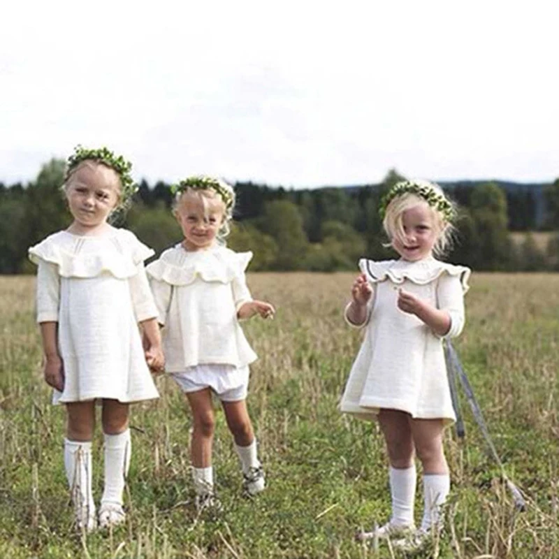 Новинка года, платье-свитер для маленьких девочек+ шапочка, 2 предмета, одежда для девочек от 0 до 5 лет, вязаное платье для маленьких девочек брендовая хлопковая детская одежда с длинными рукавами