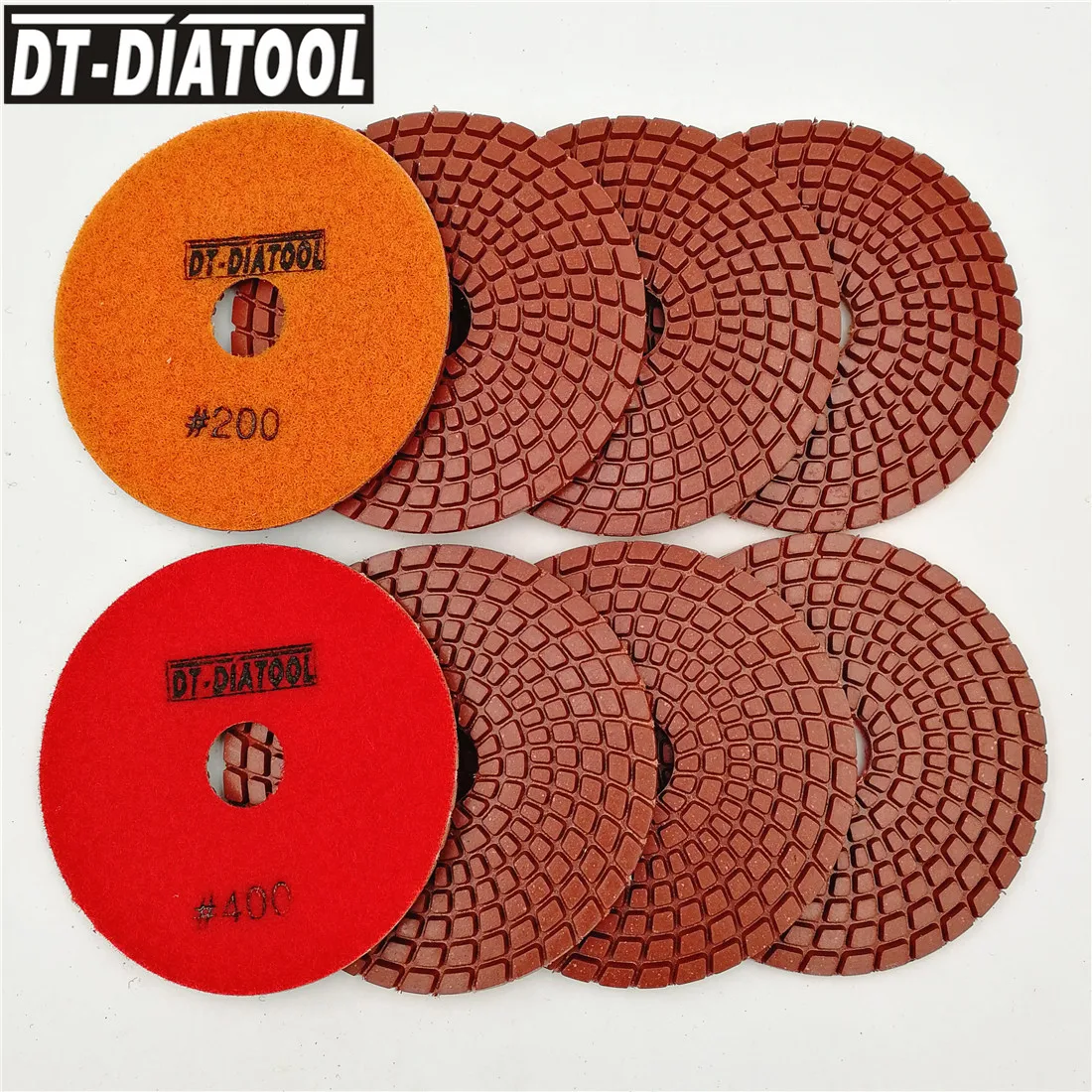 DT_DIATOOL 8 шт. 200 # Diamond польский полировки дисков колодки для Гранит или Мрамор бетона