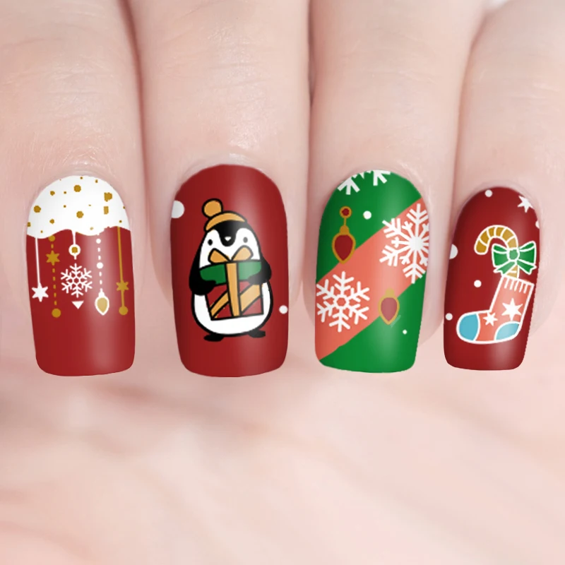 BORN PRETTY Рождество ногтей штамповки пластины рождественские носки со снежинками дизайн ногтей штамп изображения пластины маникюр Дизайн ногтей инструменты