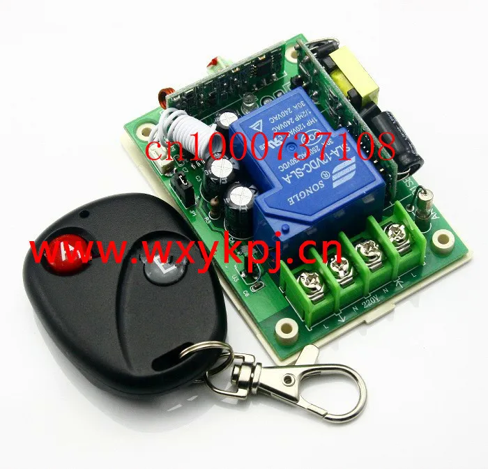 

High power85V- 250V 30A 3000W RF Wireless Remote Control Switch and small remote System For Smart/Intelligent Home light/LED