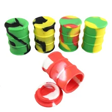 1 шт. силиконовых кейсов бочка для нефти контейнеры банки двойной вейп масляная Резина барабанный фигурный контейнер 26ml большие класс сухой инструмент для травы, 5 цветов