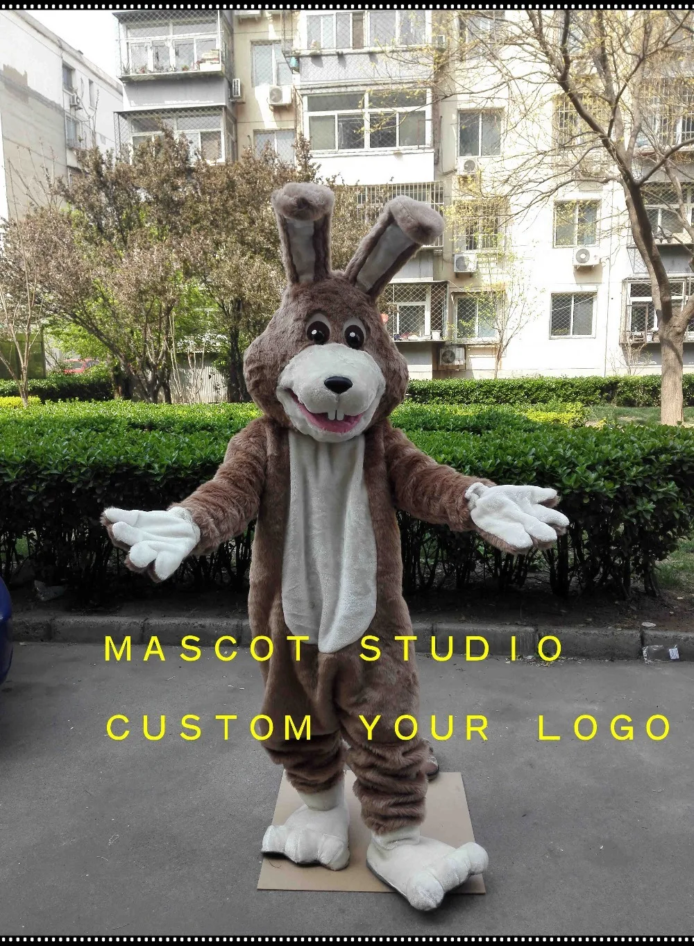 

brown rabbit bunny mascot costume custom fancy costume anime cosplay kit mascotte theme fancy dress carnival costume 41755