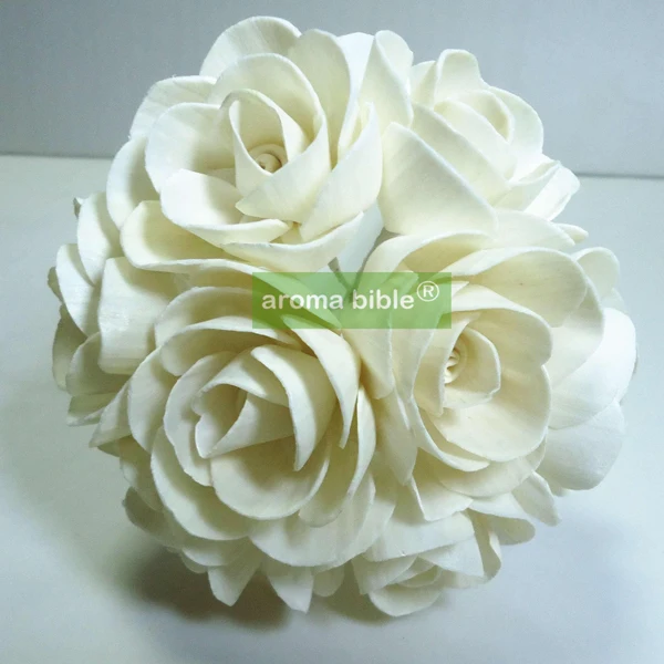 

1000 pcs /lot Handmade sola wood flowers for fragrance diffuser and home decor with 12cm Rope or rattan reed sticks Top quality