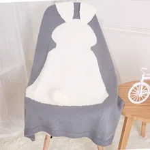 Puseky для новорожденных, спальный мешок с кроликом, пеленальный чехол для детской кроватки, одеяло, постельные принадлежности, одеяла высокого качества, детское хлопчатобумажное одеяльце